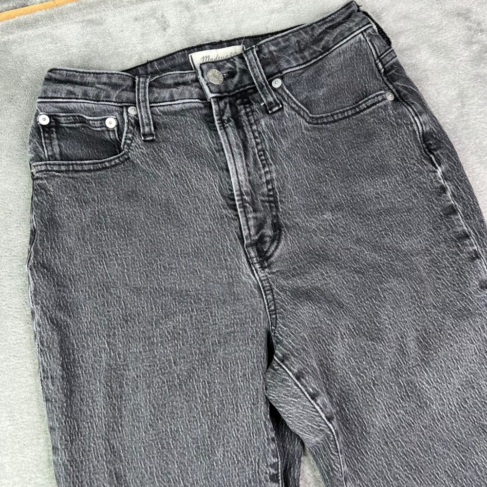 Madewell‎ Curvy Perfect Vintage Jeans Womens 26 Black Faded Stretch High Rise